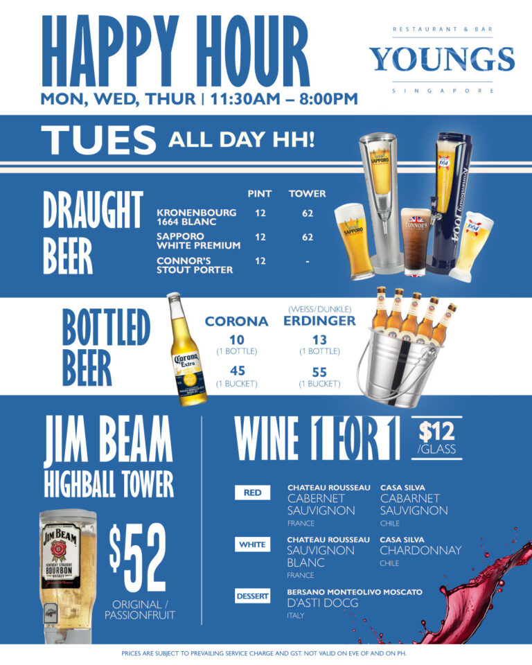 YOUNGS happy hour